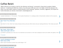 Tablet Screenshot of coffee-reishi.blogspot.com