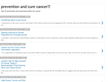 Tablet Screenshot of cancerpreview.blogspot.com