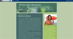 Desktop Screenshot of 100reasonswhyihategermany.blogspot.com