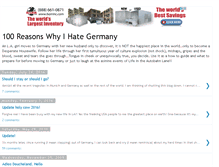 Tablet Screenshot of 100reasonswhyihategermany.blogspot.com