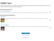 Tablet Screenshot of ferret-tails.blogspot.com