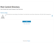 Tablet Screenshot of pestcontroldirectory.blogspot.com