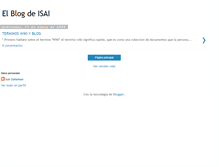 Tablet Screenshot of elblogdeisai.blogspot.com
