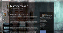 Desktop Screenshot of historymakergreg.blogspot.com