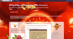 Desktop Screenshot of bromatologiaytecnologiadelosalimentos.blogspot.com
