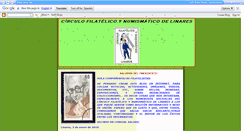 Desktop Screenshot of circulofilatelicolinares.blogspot.com