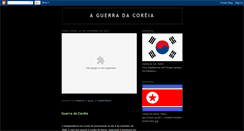 Desktop Screenshot of guerracoreia.blogspot.com