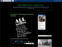 Tablet Screenshot of motorcyclelifestyle.blogspot.com