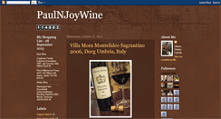 Desktop Screenshot of paulnjoywine.blogspot.com