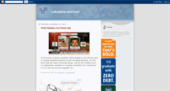 Desktop Screenshot of loksabhaelectionnews.blogspot.com