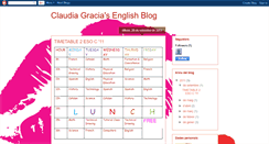 Desktop Screenshot of claudiagraciaenglishblog.blogspot.com