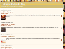 Tablet Screenshot of historicalpodcasts.blogspot.com