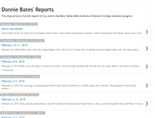 Tablet Screenshot of donniebatesreports.blogspot.com