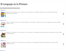 Tablet Screenshot of ellenguajeesloprimero.blogspot.com
