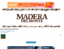 Tablet Screenshot of maderadelmonte.blogspot.com