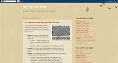 Desktop Screenshot of mynexthat.blogspot.com