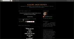 Desktop Screenshot of algunsanosdepois.blogspot.com