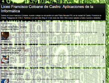 Tablet Screenshot of liceofranciscocoloane.blogspot.com