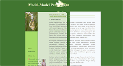 Desktop Screenshot of modelpengajaran.blogspot.com