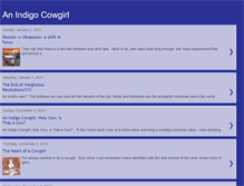 Tablet Screenshot of anindigocowgirl.blogspot.com