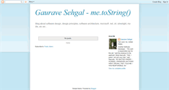 Desktop Screenshot of gauravesehgal.blogspot.com