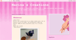Desktop Screenshot of creacionesdemarina.blogspot.com