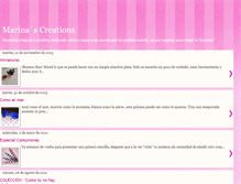 Tablet Screenshot of creacionesdemarina.blogspot.com