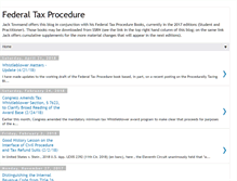 Tablet Screenshot of federaltaxprocedure.blogspot.com