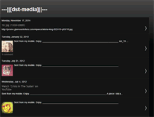 Tablet Screenshot of dst-media.blogspot.com