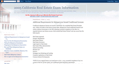 Desktop Screenshot of californiarealestateexam.blogspot.com