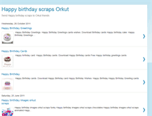 Tablet Screenshot of happybirthdayscrapsorkut.blogspot.com