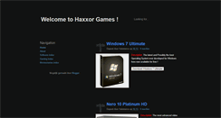 Desktop Screenshot of haxxorgames.blogspot.com