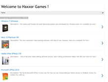 Tablet Screenshot of haxxorgames.blogspot.com