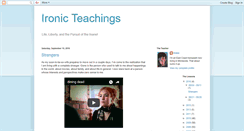 Desktop Screenshot of ironicteachings.blogspot.com