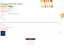 Tablet Screenshot of googleadwordstricks.blogspot.com