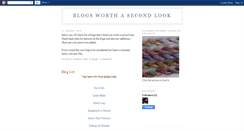 Desktop Screenshot of blogsworthasecondlook.blogspot.com
