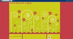 Desktop Screenshot of fivepeasinabox.blogspot.com