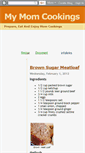 Mobile Screenshot of momcookings.blogspot.com