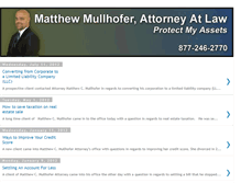 Tablet Screenshot of matthewmullhoferattorney.blogspot.com