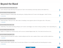 Tablet Screenshot of beyondthebland.blogspot.com