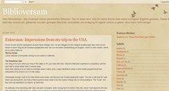 Desktop Screenshot of biblioversum.blogspot.com