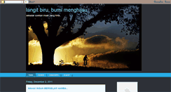 Desktop Screenshot of langitbirubumimenghijau.blogspot.com