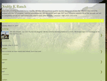 Tablet Screenshot of doublekranch.blogspot.com