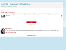 Tablet Screenshot of george-foreman-rotisseries.blogspot.com