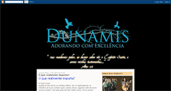 Desktop Screenshot of dunamisministeriodelouvoreadoracao.blogspot.com