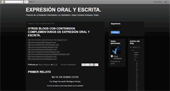 Desktop Screenshot of exprecionoralyescritarodriguez.blogspot.com