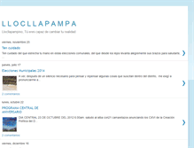 Tablet Screenshot of llocllapampa.blogspot.com