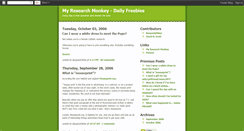 Desktop Screenshot of dailyresearchmonkey.blogspot.com