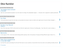 Tablet Screenshot of okierambler.blogspot.com