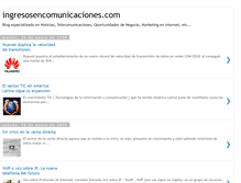 Tablet Screenshot of ingresosencomunicaciones.blogspot.com